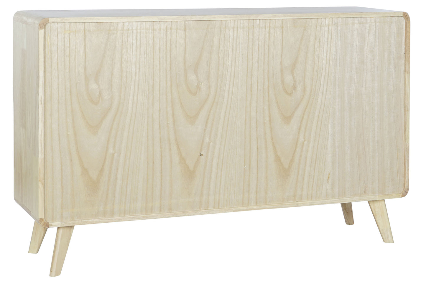 Aparador rubberwood 120x30x75cm 4caj natural