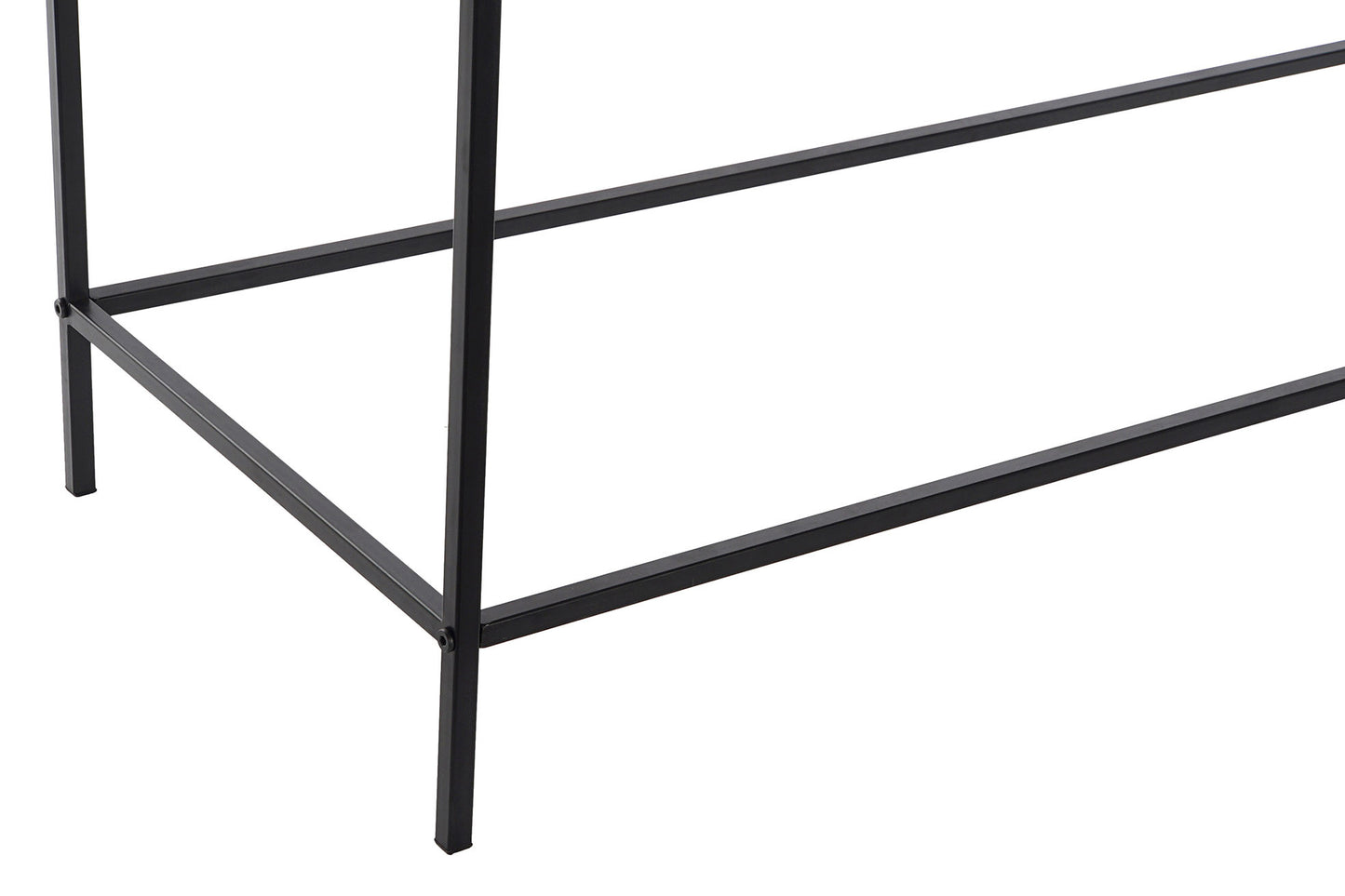 Consola metal cristal 120*40*83cm negro