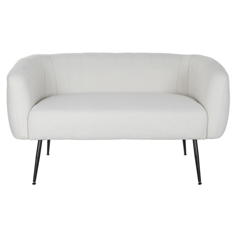 Sofá poliéster metal 129x75x73 greige