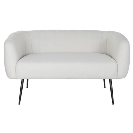 Sofá poliéster metal 129x75x73 greige