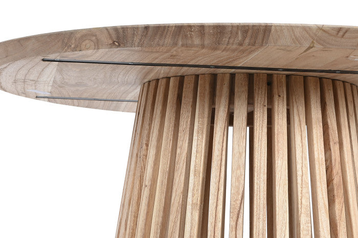 Mesa comedor mindi 100x100x78 natural