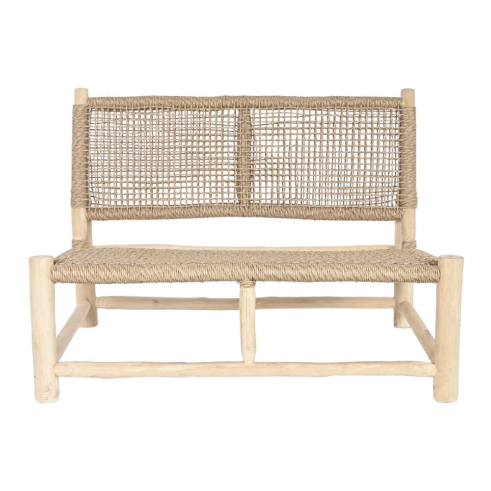 Sillón de Teca y Fibra Natural – 120 x 81 x 84 cm