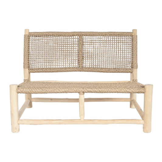 Sillón de Teca y Fibra Natural – 120 x 81 x 84 cm