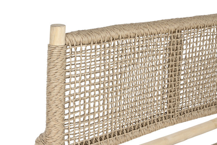 Sillón de Teca y Fibra Natural – 120 x 81 x 84 cm