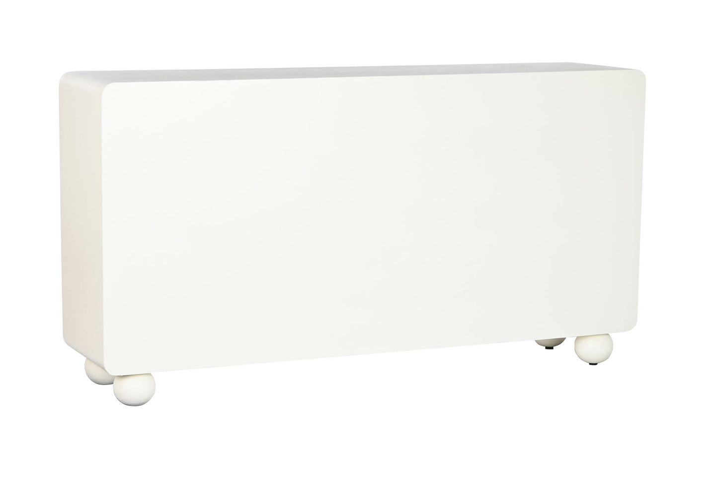 Buffet mdf 160*37*85cm 4 puertas 3d blanco