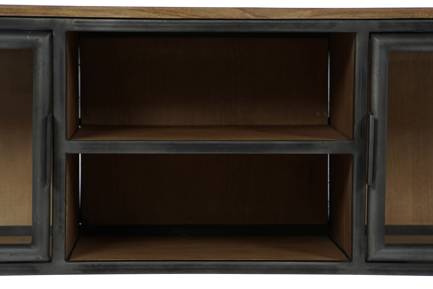 Mueble TV madera metal 137*40*55cm natural