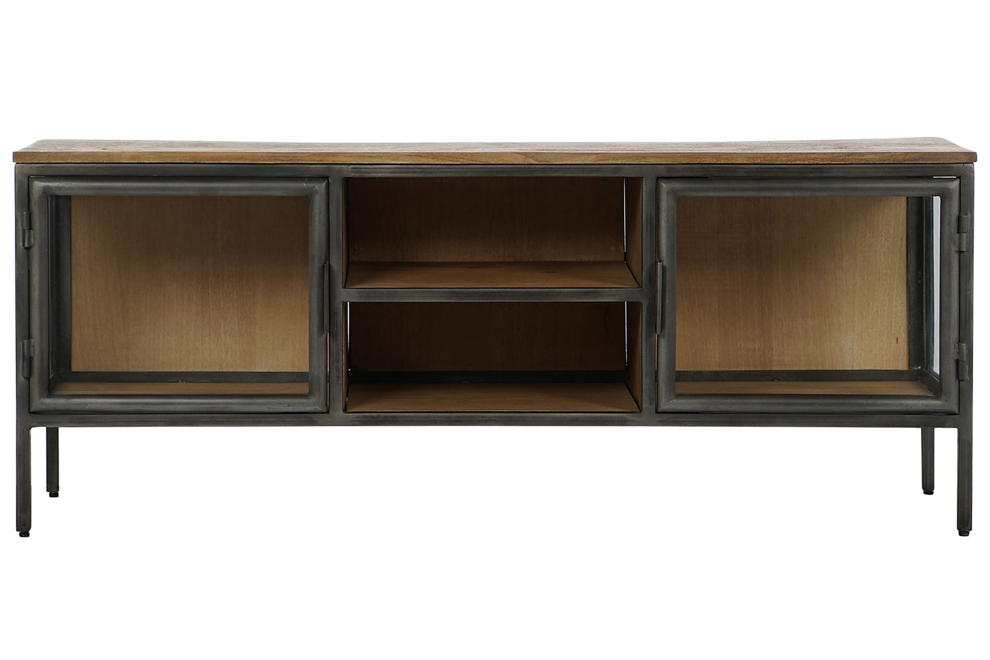 Mueble TV madera metal 137*40*55cm natural