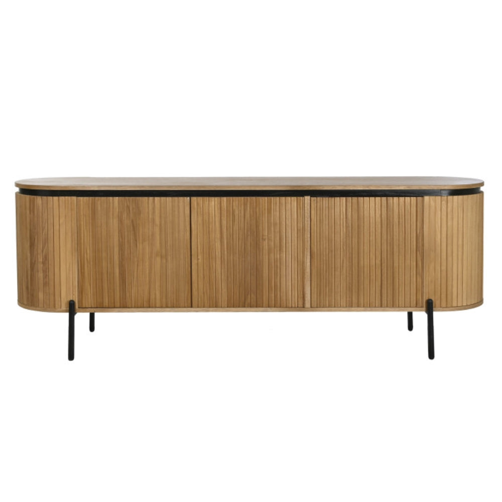 Buffet de Paulownia y Metal 170 × 40 × 80 cm – Natural