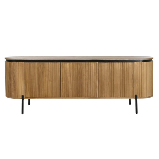 Buffet de Paulownia y Metal 170 × 40 × 80 cm – Natural