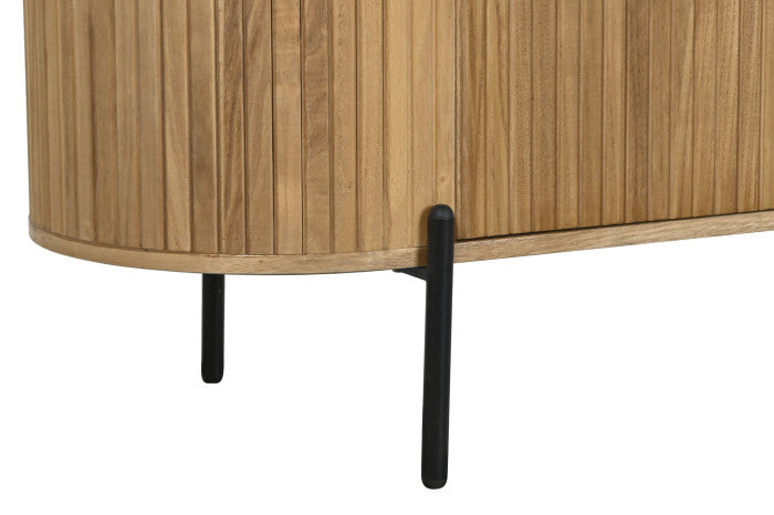Buffet de Paulownia y Metal 170 × 40 × 80 cm – Natural