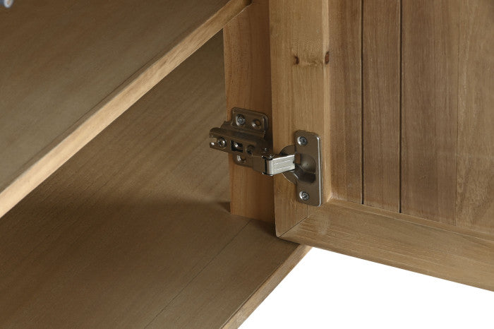 Buffet de Paulownia y Metal 170 × 40 × 80 cm – Natural