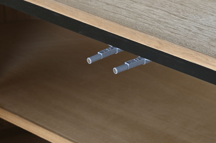 Buffet de Paulownia y Metal 170 × 40 × 80 cm – Natural