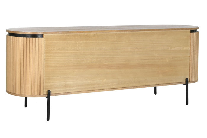 Buffet de Paulownia y Metal 170 × 40 × 80 cm – Natural