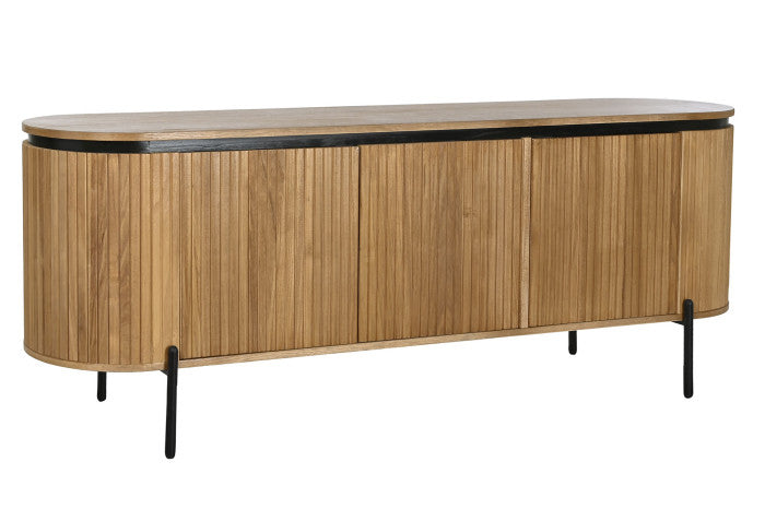 Buffet de Paulownia y Metal 170 × 40 × 80 cm – Natural