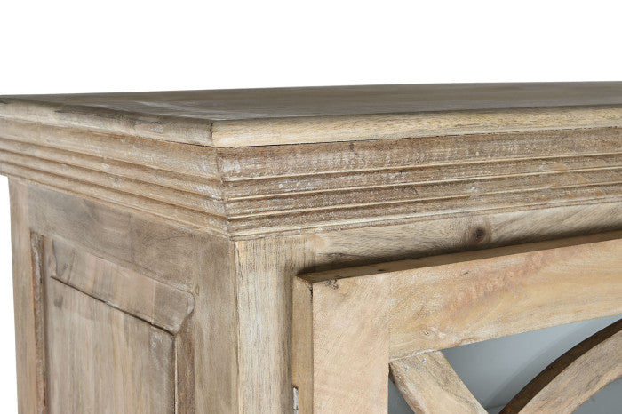 Vitrina madera maciza mango 120x50x205 decapé