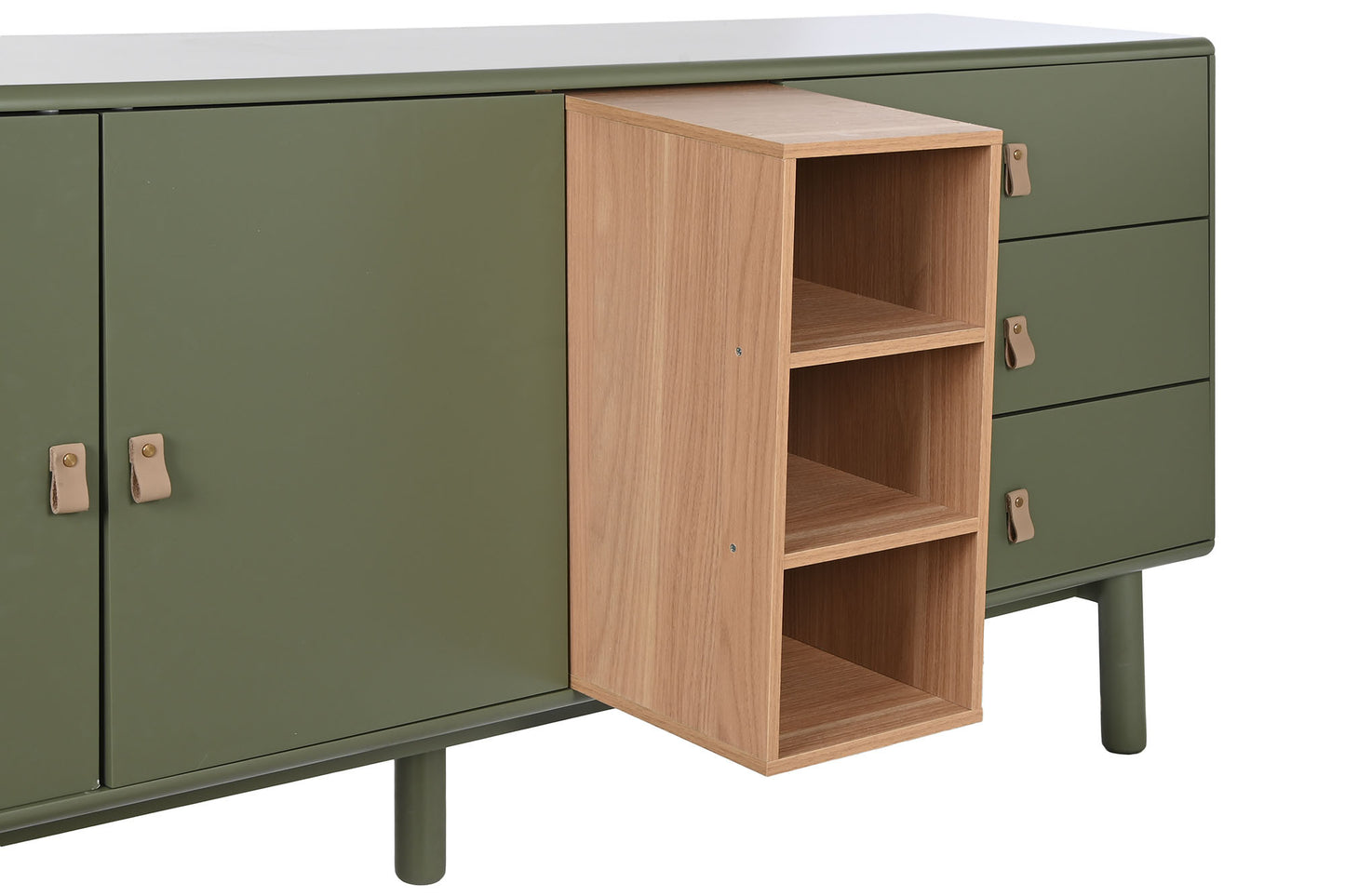 Buffet madera dm pu 180*40*75cm verde