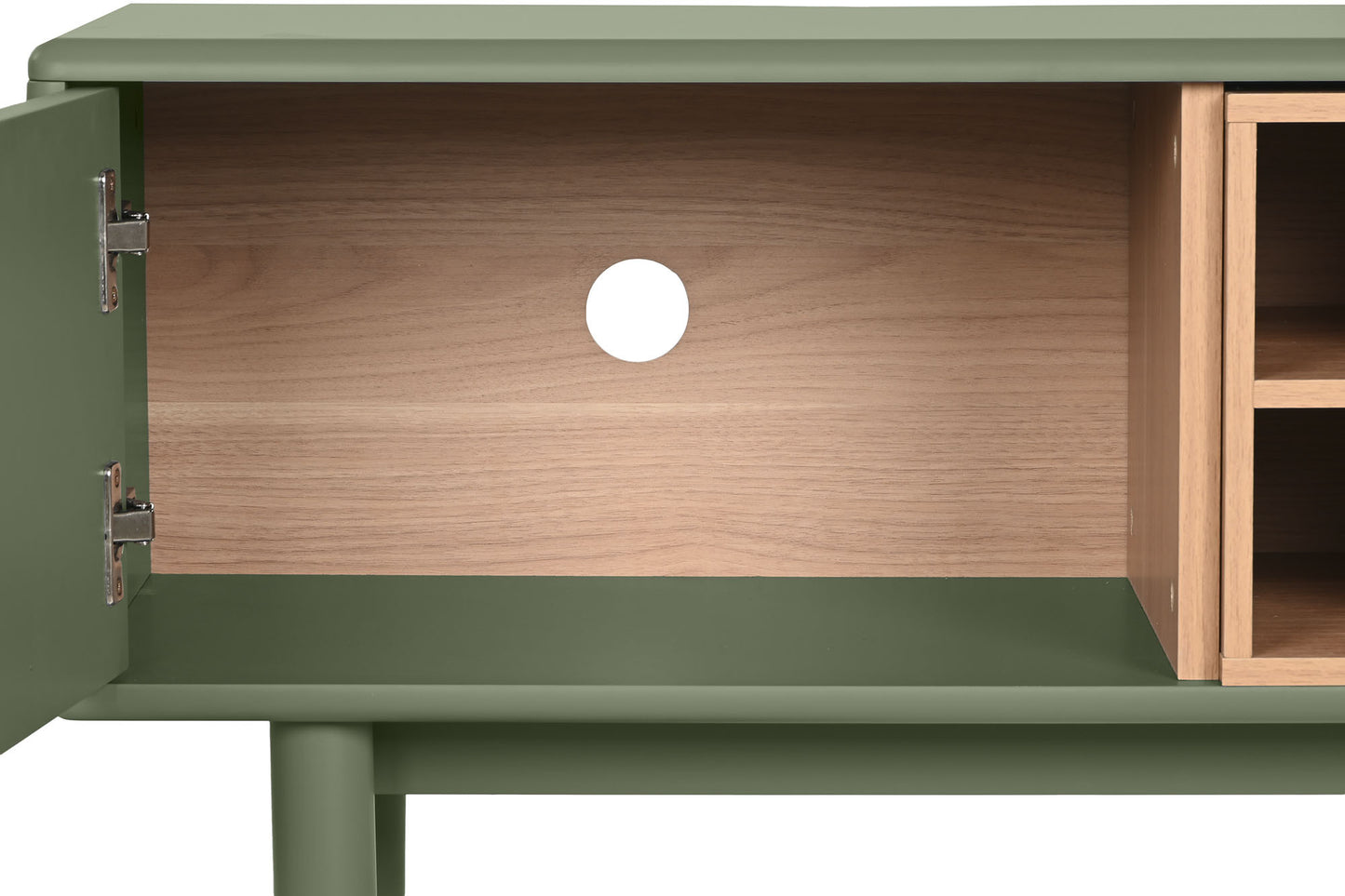 Mueble TV mdf pu 140*40*55cm verde