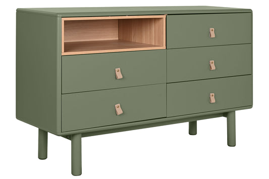 Comoda mdf pu 120*40*75cm verde