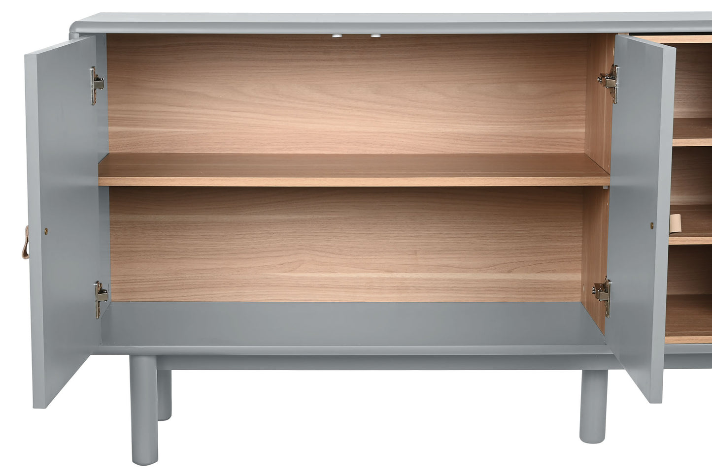 Buffet madera dm pu 180*40*75cm gris