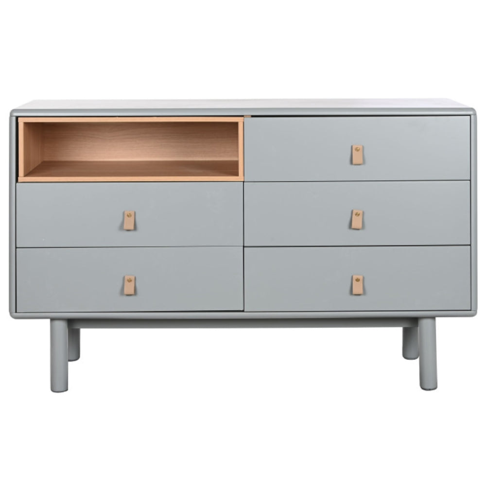 Cómoda MDF PU 120x40x75 gris