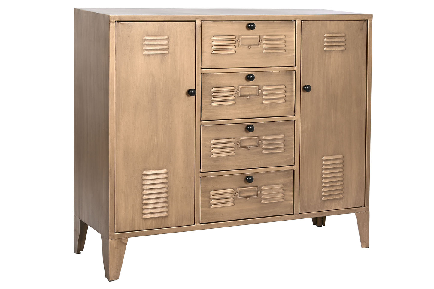 Buffet metal 100*32*84cm taquilla dorado