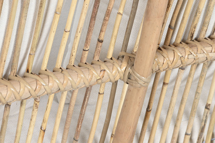 Sofá Ratan Algodón 195x72x78 con Cojines Algodón