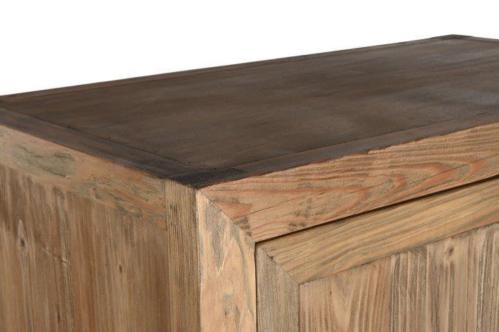 Armario abeto metal 88x52x180 tallado natural