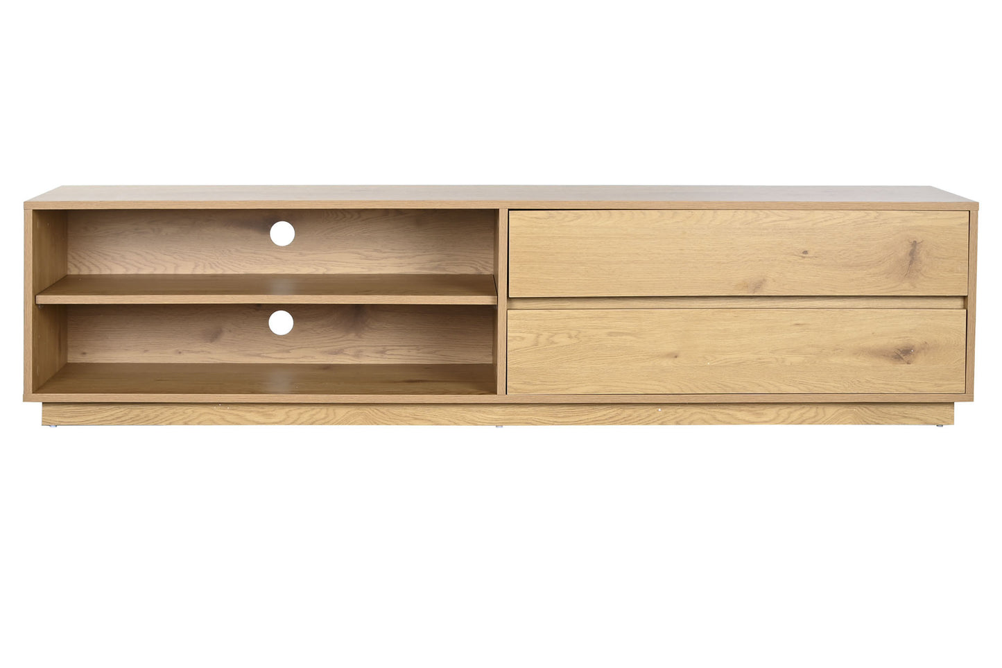 Mueble TV mdf roble 180x40x42cm natural