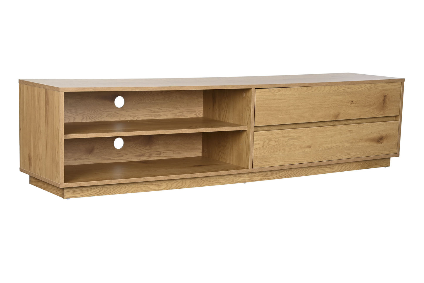 Mueble TV mdf roble 180x40x42cm natural