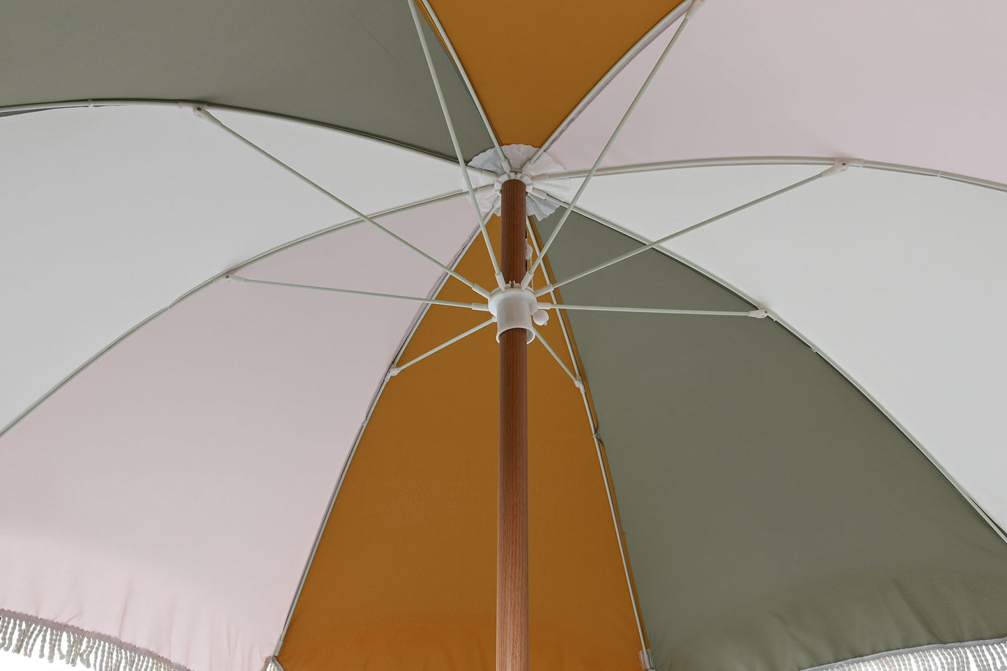 Parasol aluminio madera 198*198*266cm multicolor