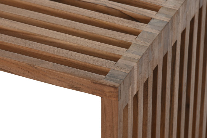 Set de 2 Mesas de Centro en Teca 116x60x46 cm – Natural
