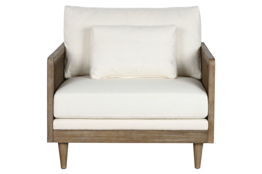 Sillón Ratán Poliéster Marrón 93x86x88 cm
