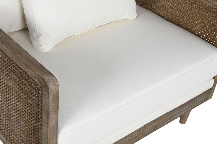 Sillón Ratán Poliéster Marrón 93x86x88 cm