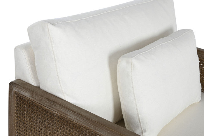 Sillón Ratán Poliéster Marrón 93x86x88 cm