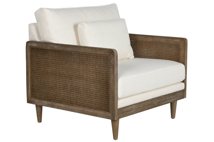 Sillón Ratán Poliéster Marrón 93x86x88 cm
