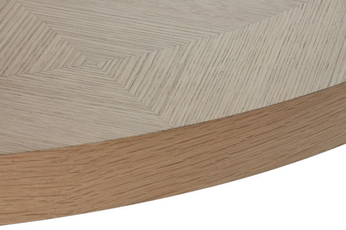 Mesa de Madera y Caucho 137x137x75 cm – Natural