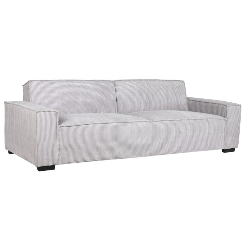 Sofá Cama de Poliéster Pana Gris Claro 230 × 94 × 75 cm