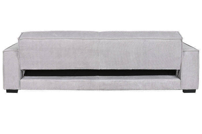 Sofá Cama de Poliéster Pana Gris Claro 230 × 94 × 75 cm