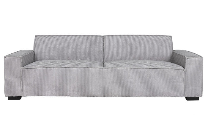 Sofá Cama de Poliéster Pana Gris Claro 230 × 94 × 75 cm