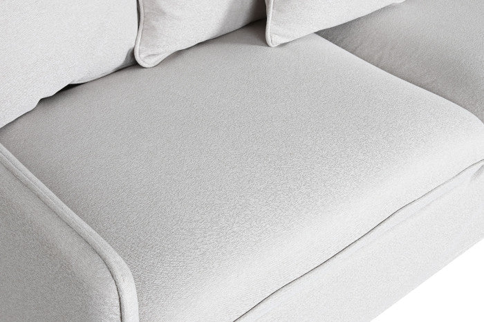 Sofá Poliéster 196x85x90 Desenfundable Beige