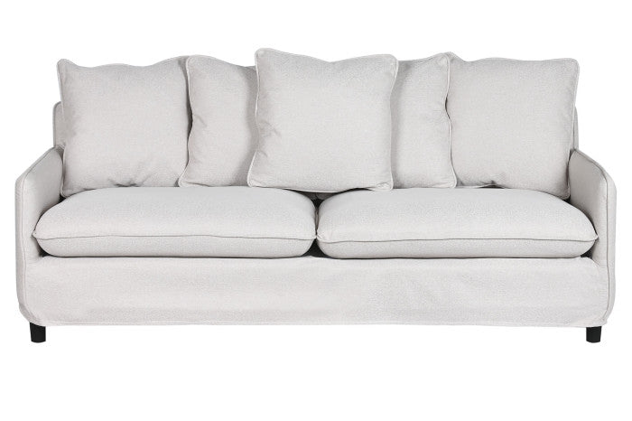 Sofá Poliéster 196x85x90 Desenfundable Beige