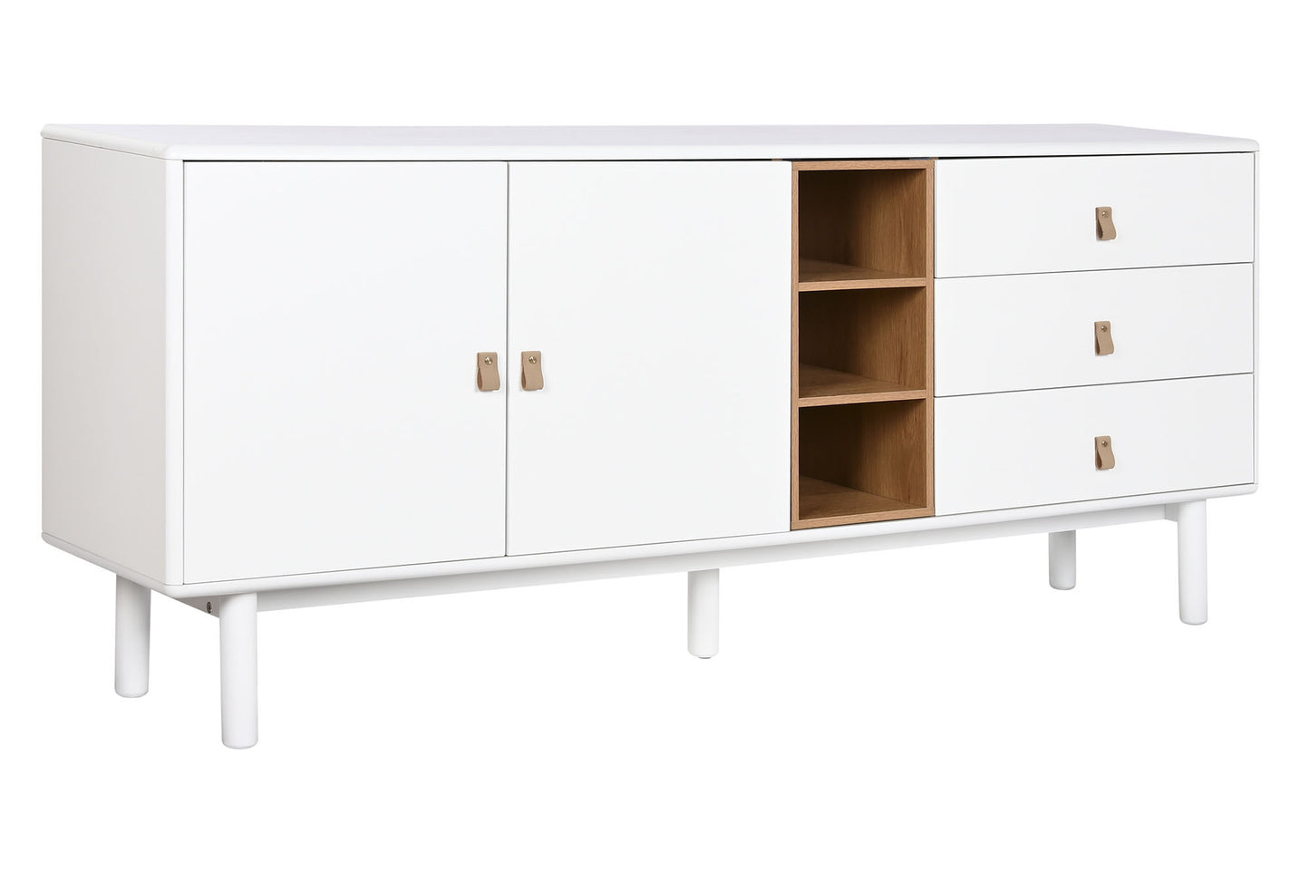 Buffet madera dm pu 180*40*75cm blanco