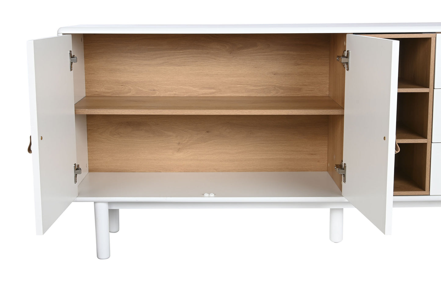 Buffet madera dm pu 180*40*75cm blanco