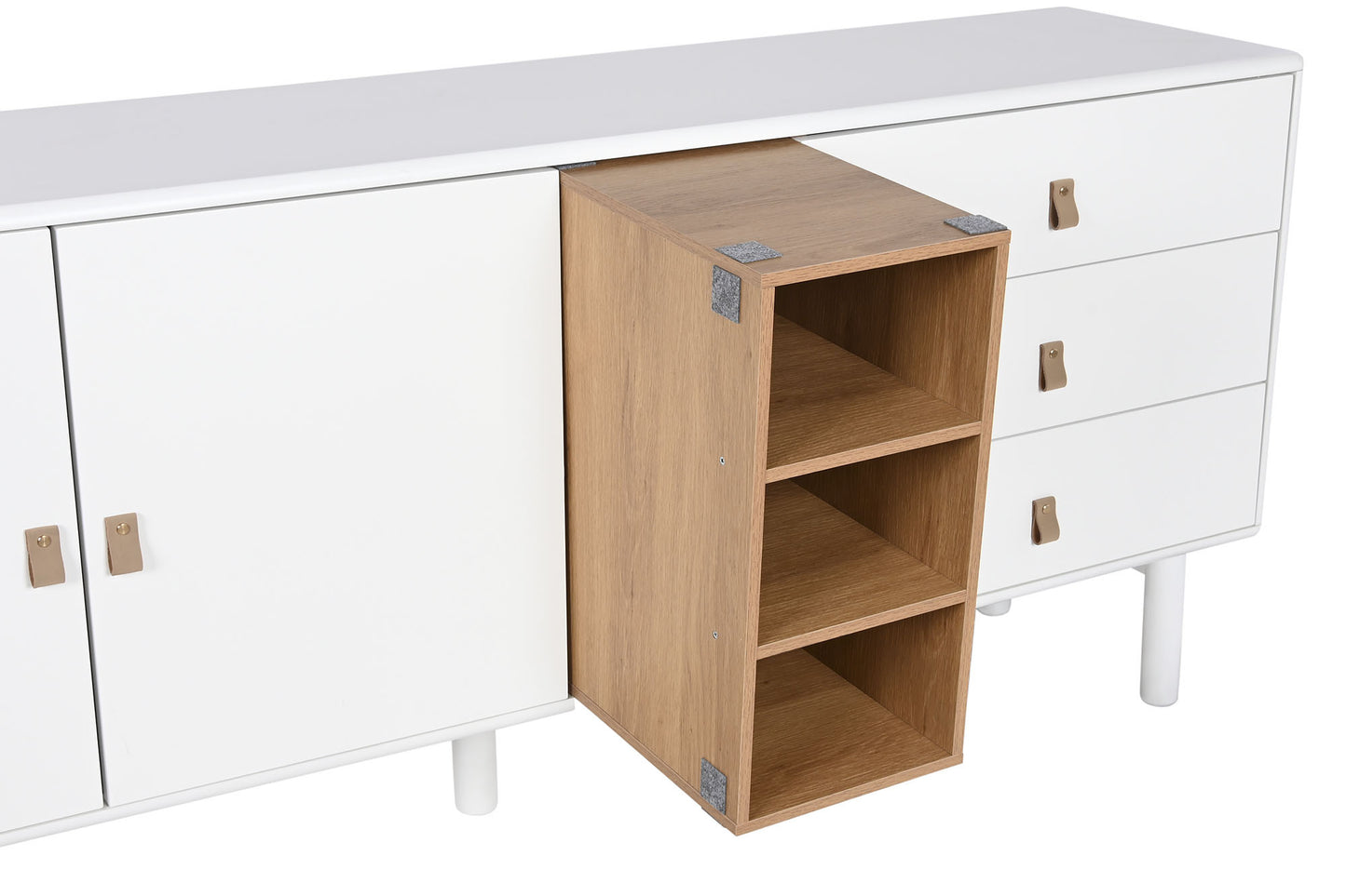 Buffet madera dm pu 180*40*75cm blanco