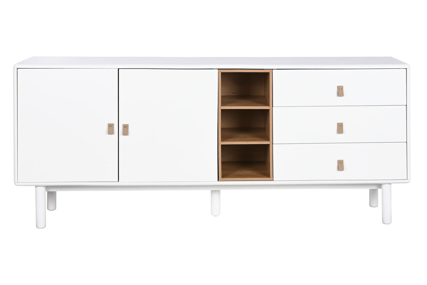 Buffet madera dm pu 180*40*75cm blanco