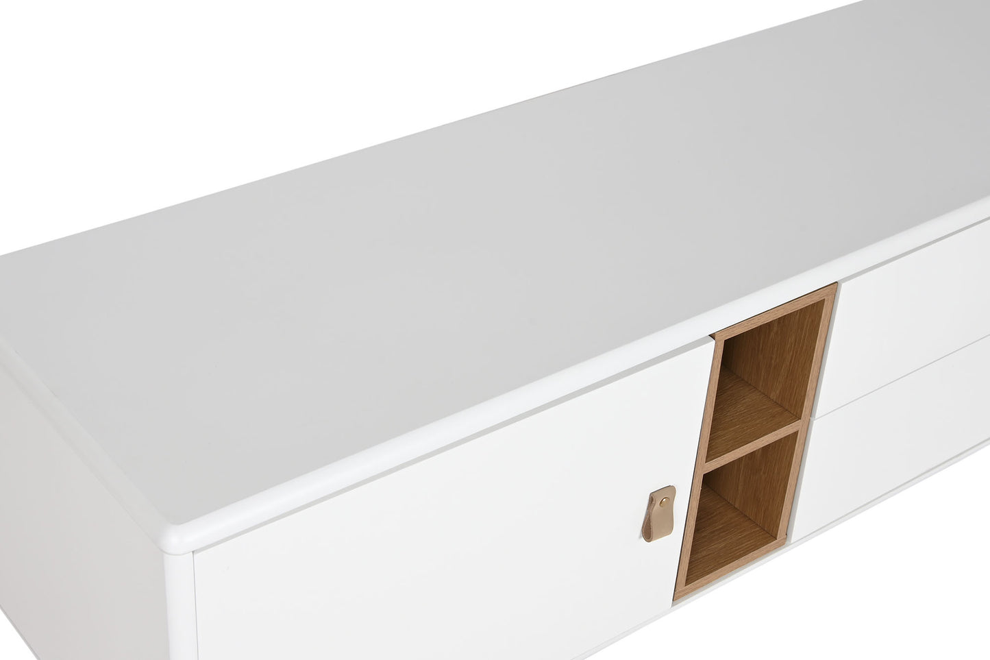 Mueble TV mdf pu 140*40*55cm blanco