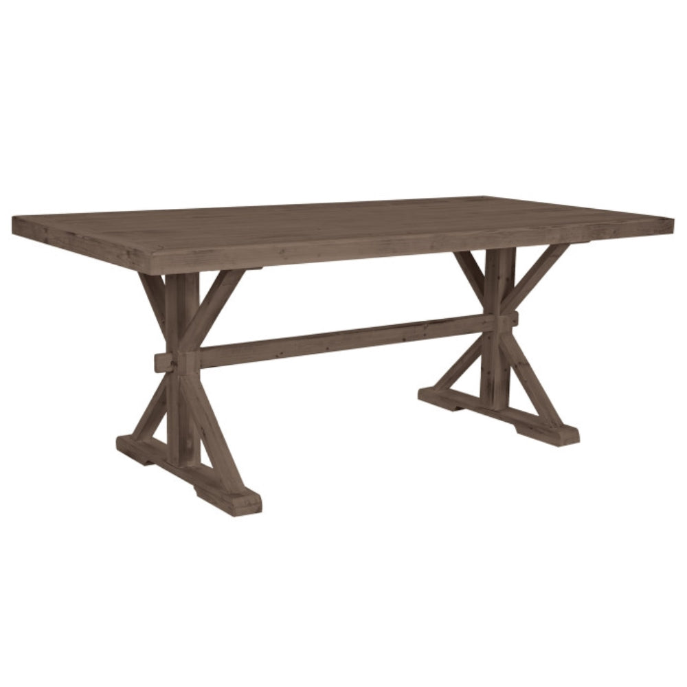 Mesa de comedor de madera natural 200 × 100 × 80 cm