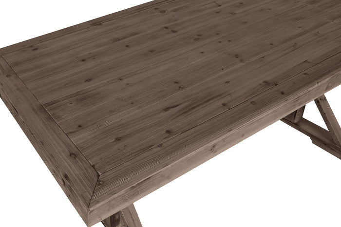 Mesa de comedor de madera natural 200 × 100 × 80 cm
