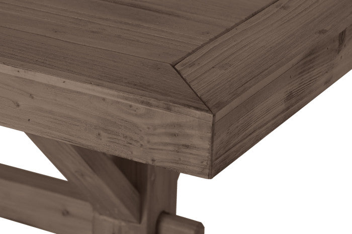 Mesa de comedor de madera natural 200 × 100 × 80 cm