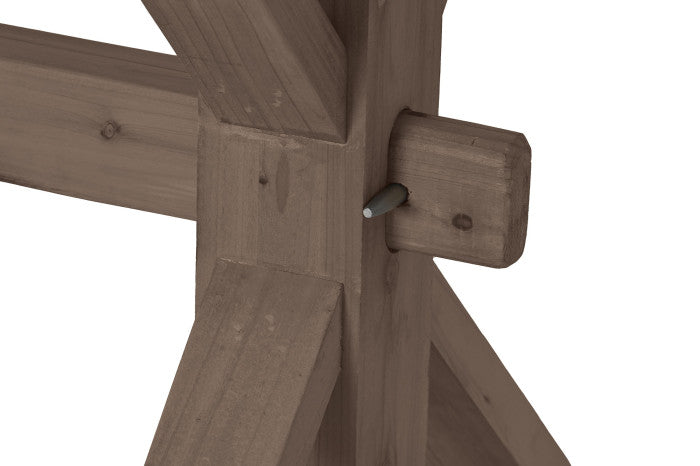 Mesa de comedor de madera natural 200 × 100 × 80 cm